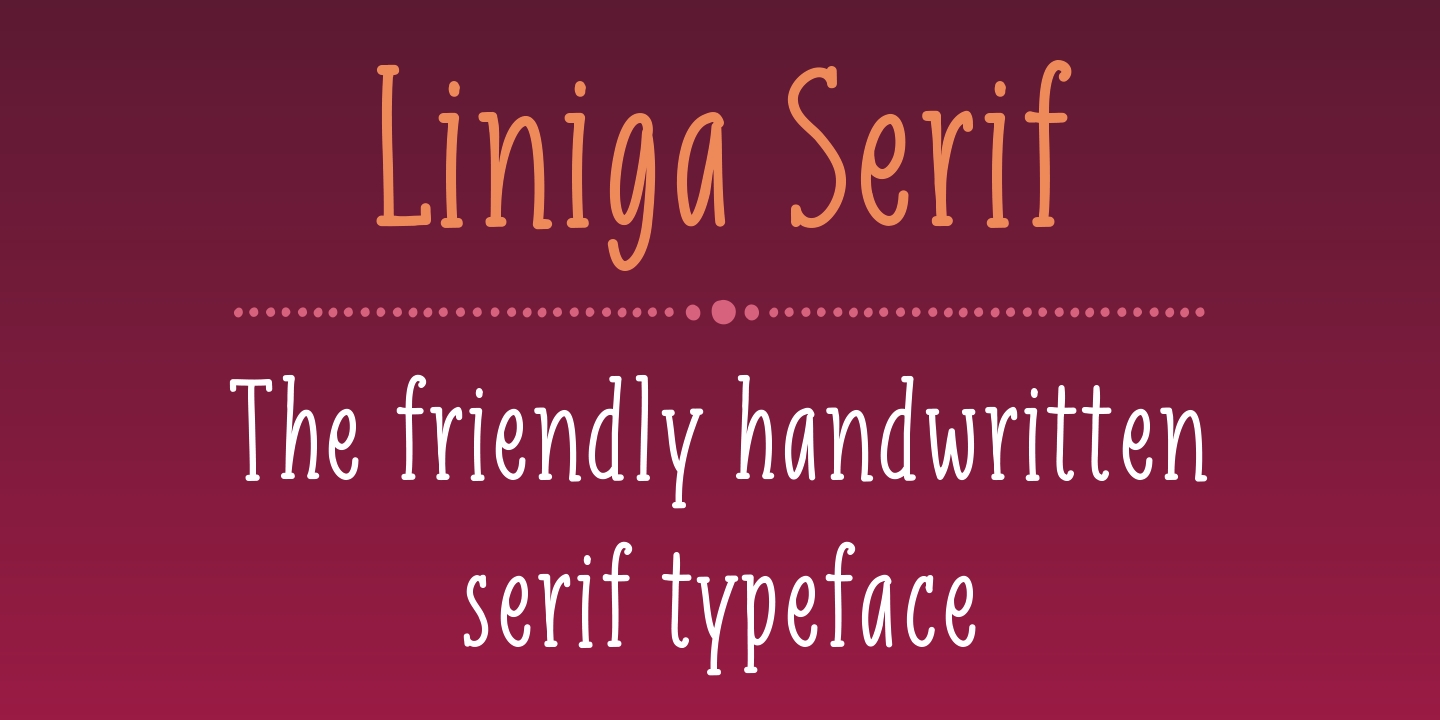 폰트 Liniga Serif